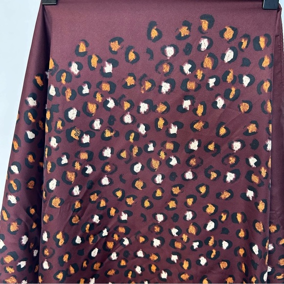 A New Day Waffle Textured Burgundy Sweater Dress with Coordinating Scarf, Size M - Picture 8 of 10